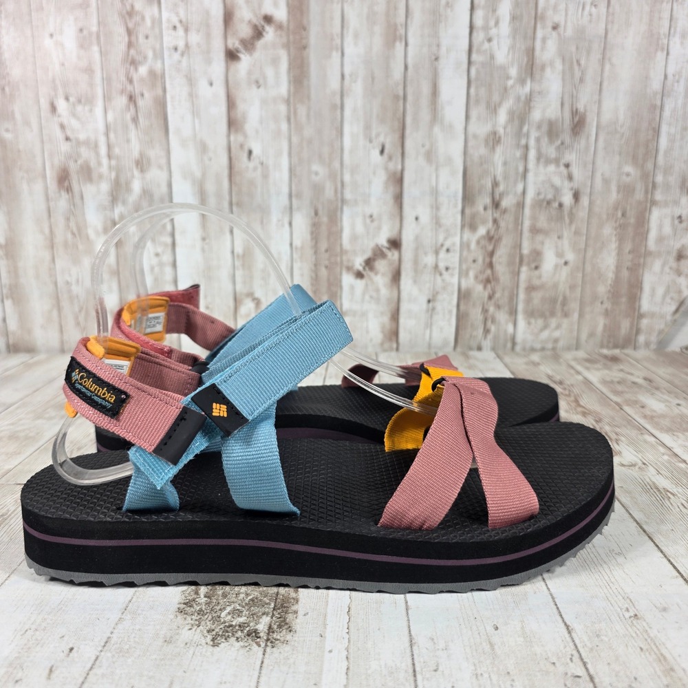 Columbia Santiam Strappy Sandals Womens 11 Multi-Color Hiking Sport BL5840-644